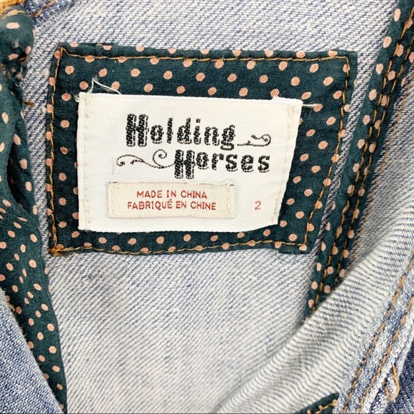 Anthropologie Holding Horses Atoll Denim D… - Picture 2 of 12